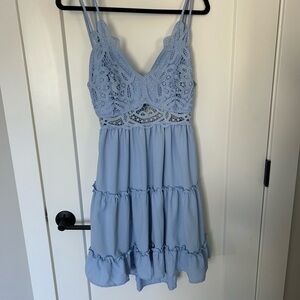 Light Blue Lace Dress